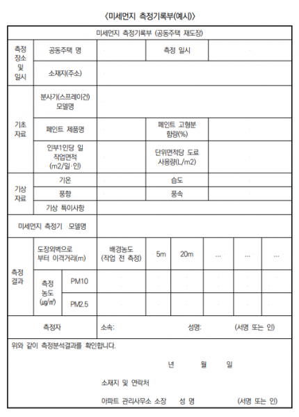 파일:미세먼지 측정기록부 서식(예).png